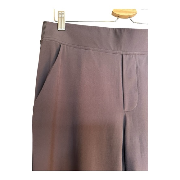 Athleta Women's Brooklyn Brown Ankle Pants with side detail - Picture 4 of 9